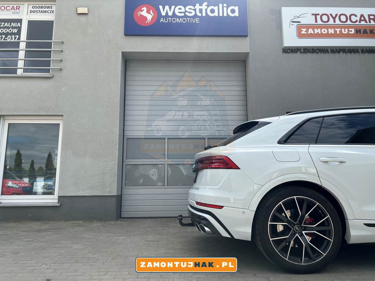 Hak holowniczy Westfalia w Audi SQ8 2023 - profesjonalny montaż dla Twojej satysfakcji